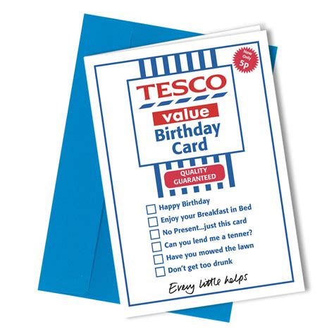 tesco smart price birthday card|tesco value birthday card pdf.